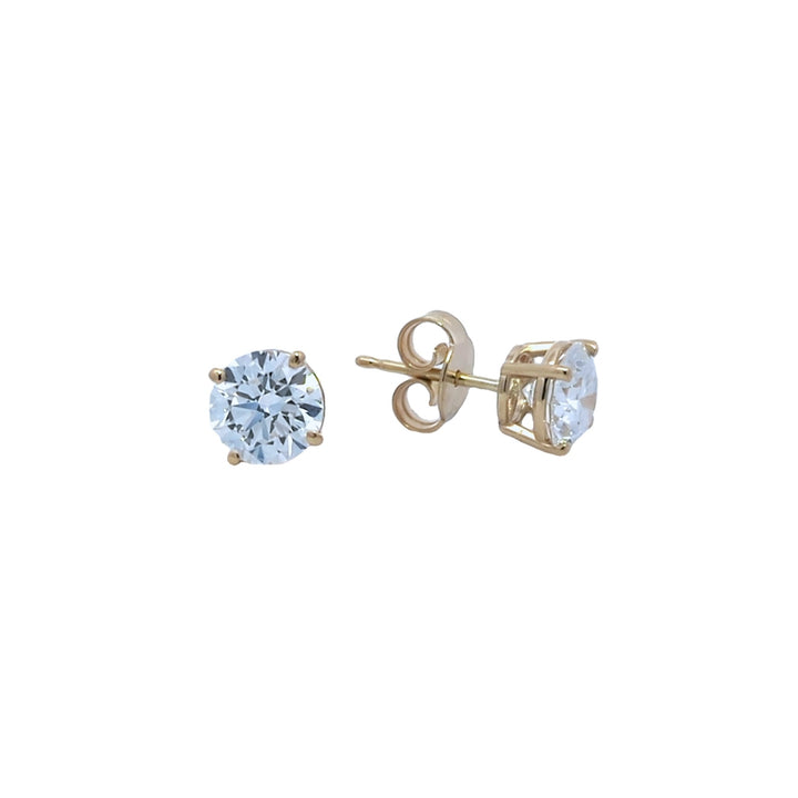 14KT Yellow Gold 1.87ctw Lab Grown Diamond Stud Earrings