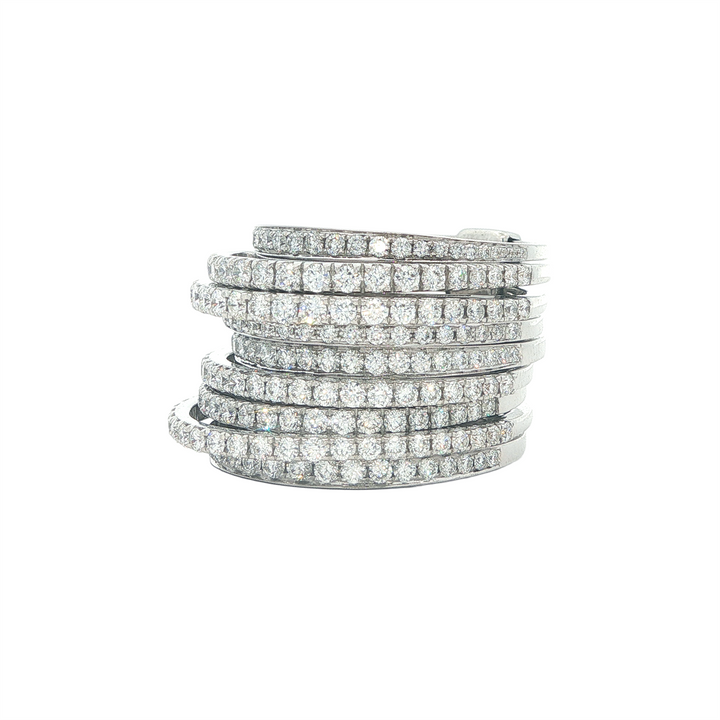 18K White Gold Diamond Cocktail Ring