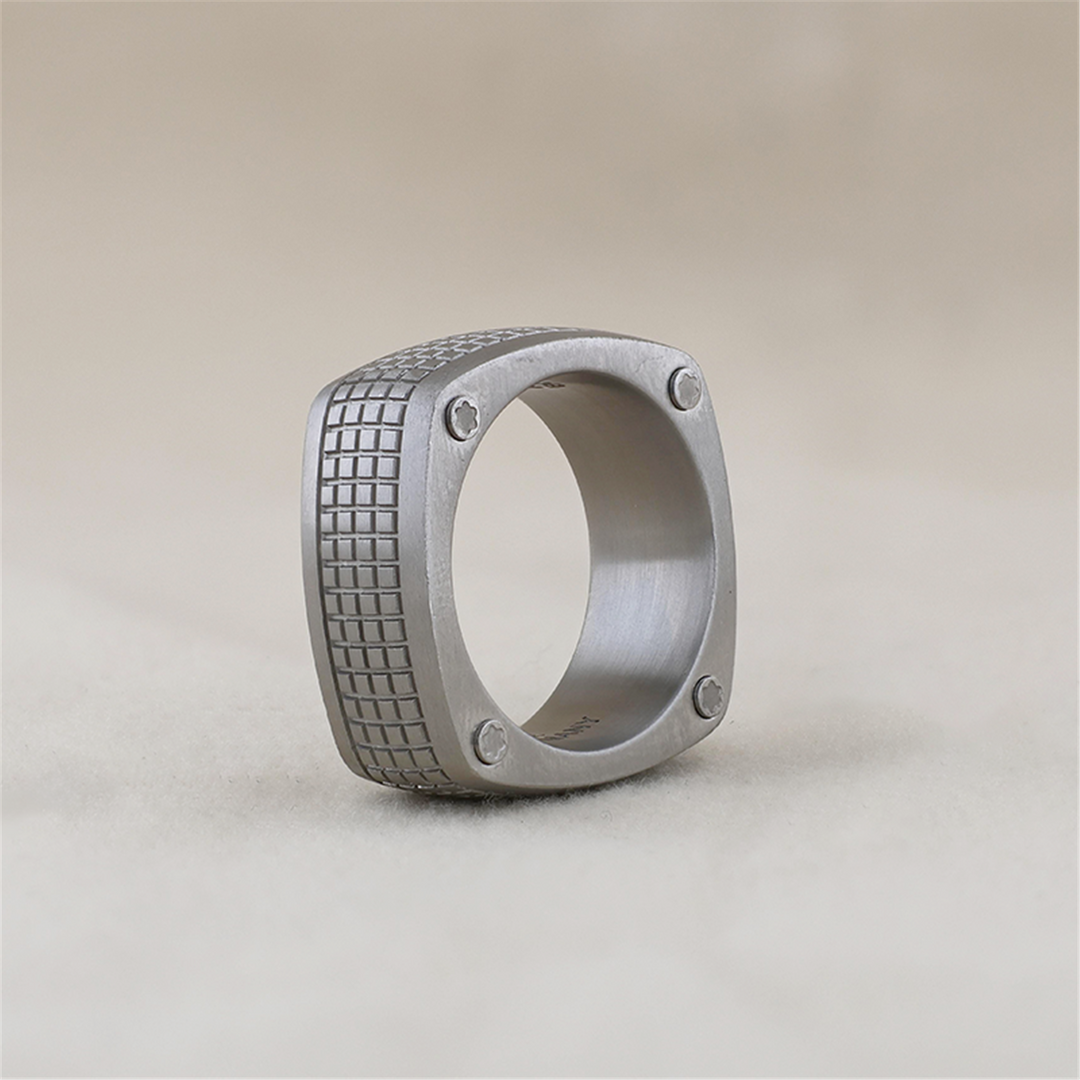 Stainless Steel Montblanc Men's Wedding Band