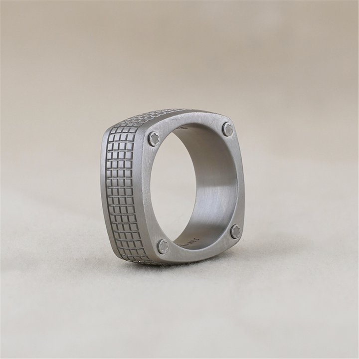 Stainless Steel Montblanc Men's Wedding Band