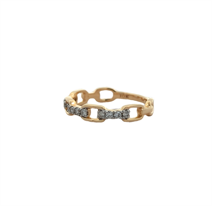 10KT Yellow Gold Multi Diamond Ring
