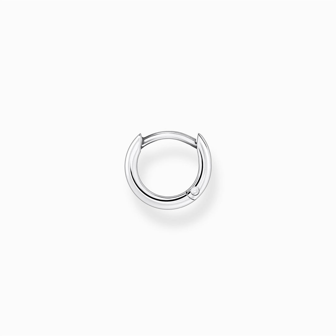 Single Hoop Earring Classic Silver