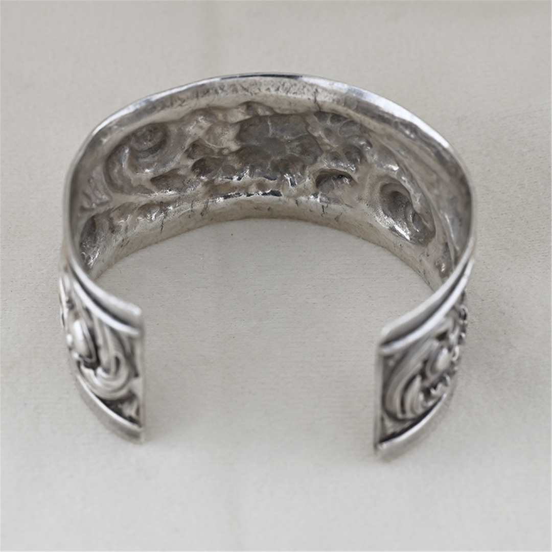 Sterling Silver Floral Cuff