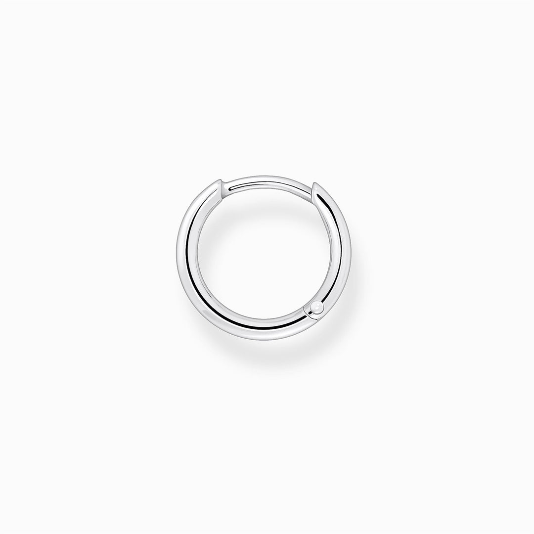 Single Hoop Earring Classic Silver