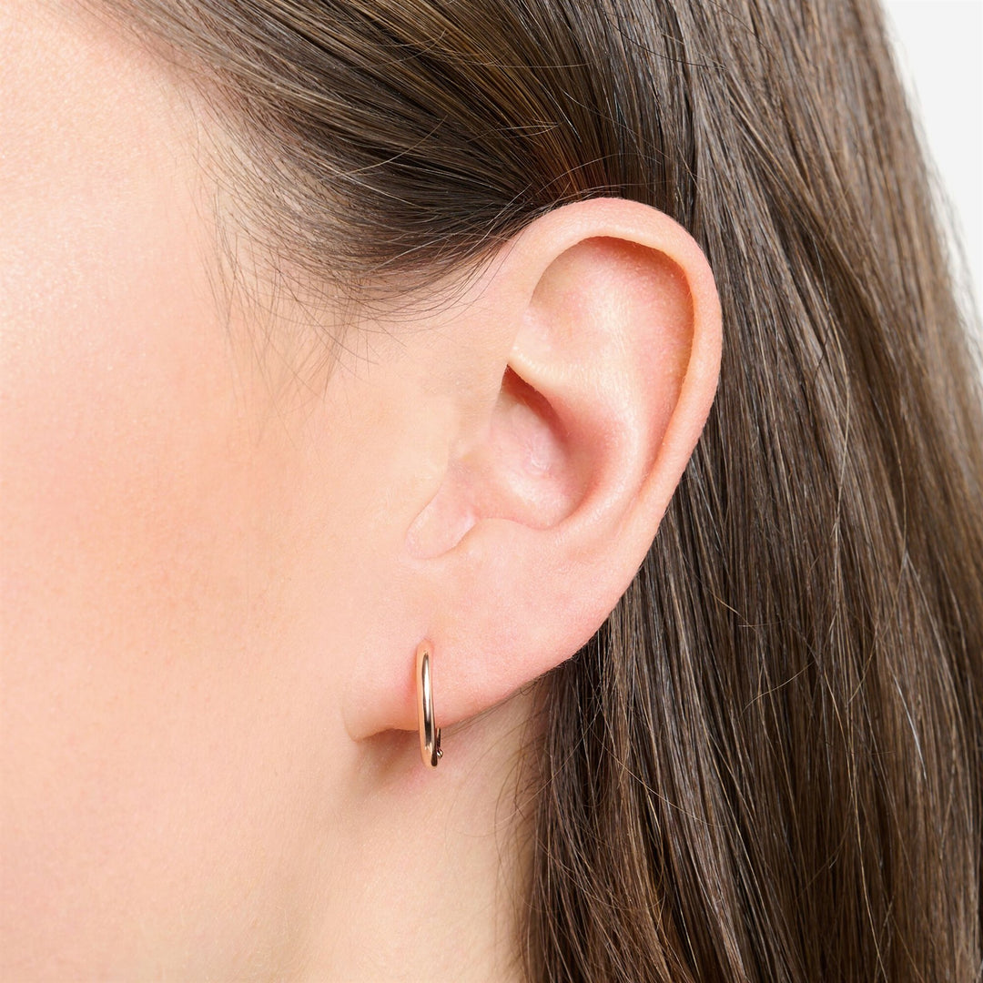 Single Hoop Earring Classic Rose Gold