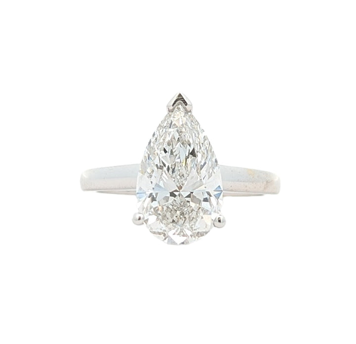 18KT White Gold 3.32ctw Lab-Grown Diamond Engagement Ring