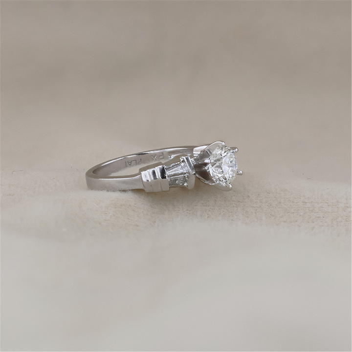 Platinum 1.42ctw Diamond Engagement Ring