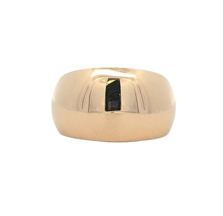 18KT Yellow Gold Domed Fashion Ring