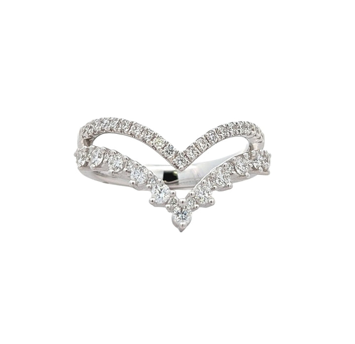 18KT White Gold 0.61ctw Diamond Ring