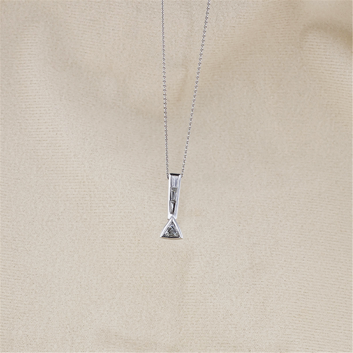 14K White Gold 0.44ctw Diamond 18" Necklace