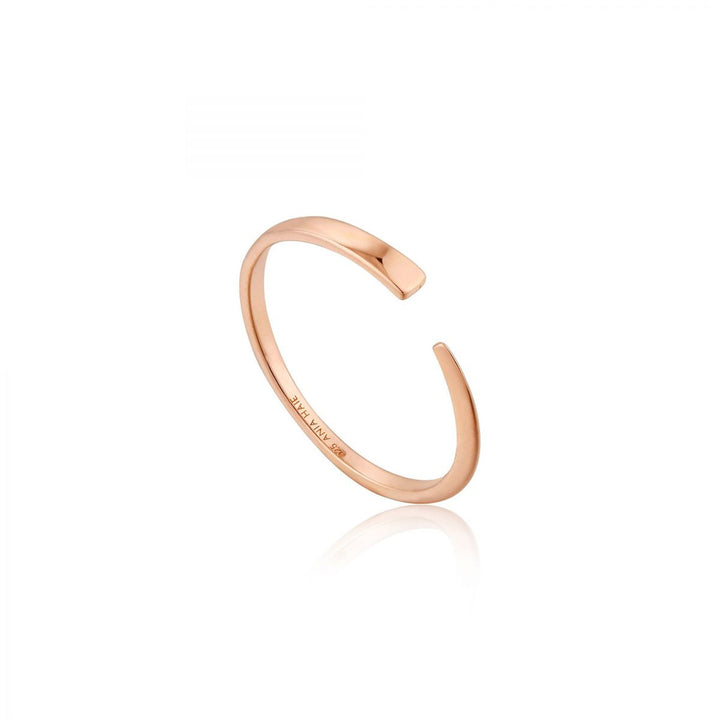 Geometry Flat Adjustable Ring Rose