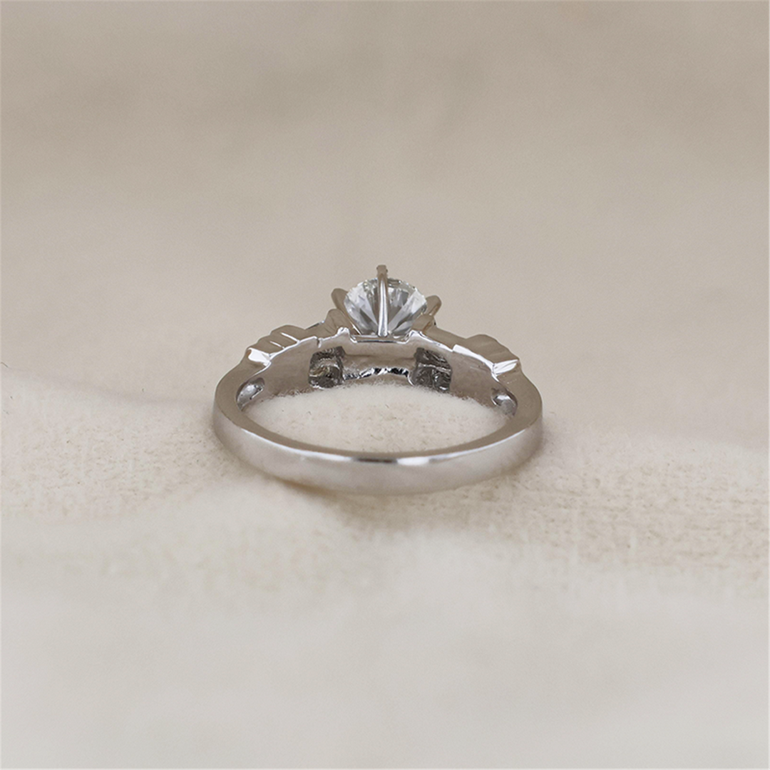 Platinum 1.42ctw Diamond Engagement Ring