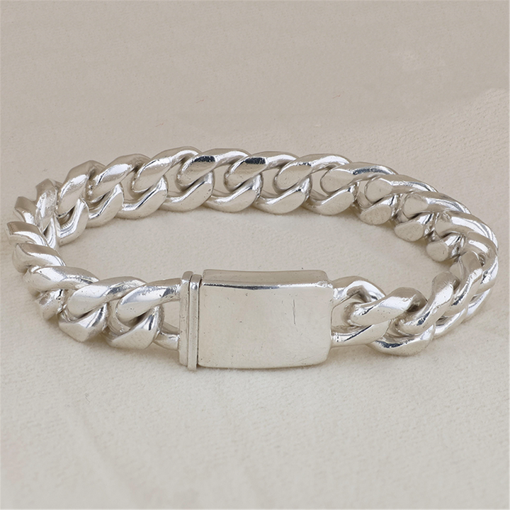 Sterling Silver Tiffany & Co. Men's 8.5" Curb Bracelet