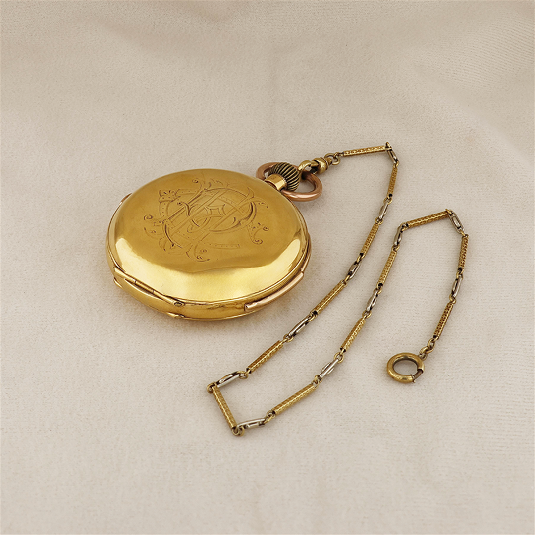 18K Yellow Gold 1900s Pocket Watch