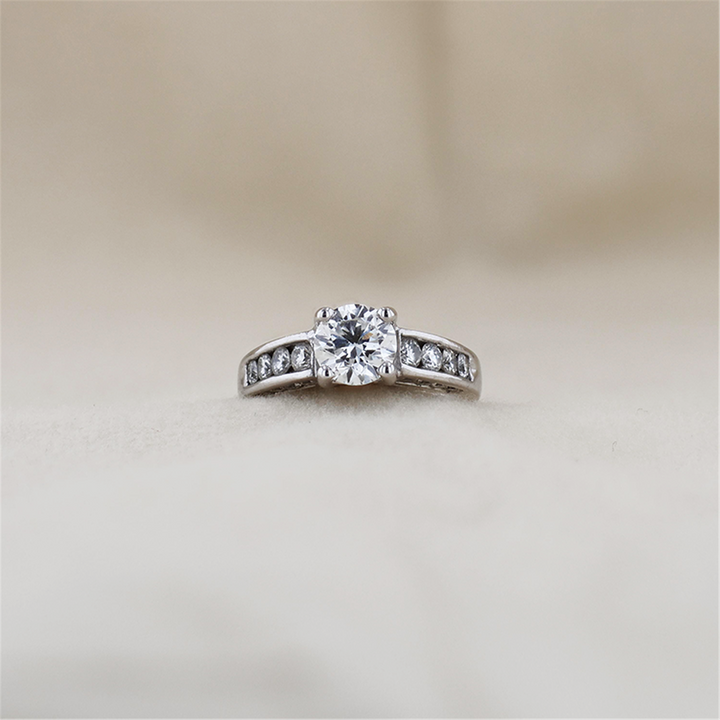 14K White Gold 1.75ctw Lab-Grown Diamond Engagement Ring