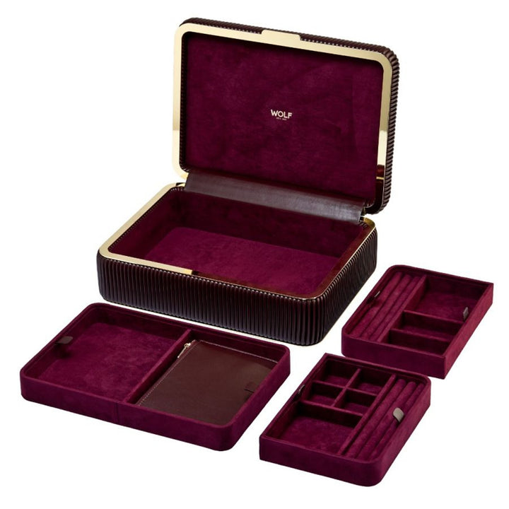 Bella Bordeaux Medium Jewelry Box