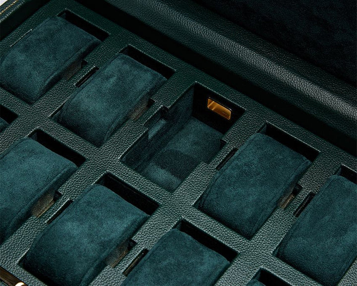 British Racing 10 Piece Watch Box - Green