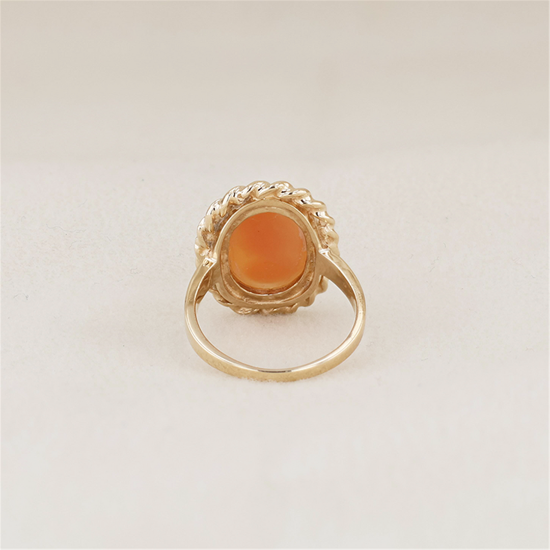 10K Yellow Gold Cameo Estate Ring