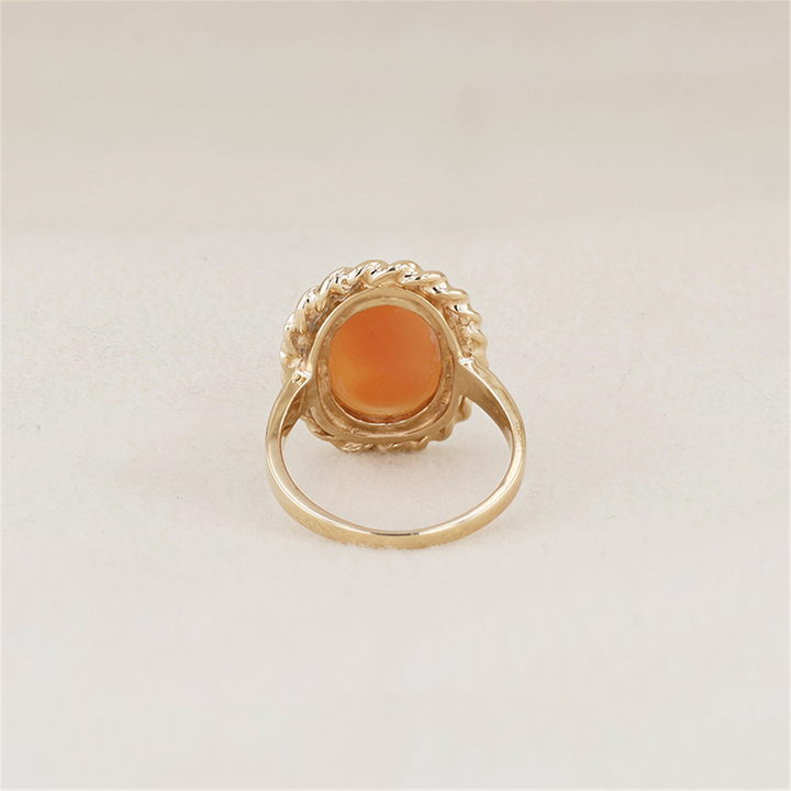 10K Yellow Gold Cameo Estate Ring