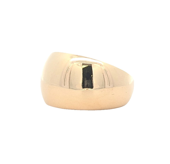 18KT Yellow Gold Domed Fashion Ring