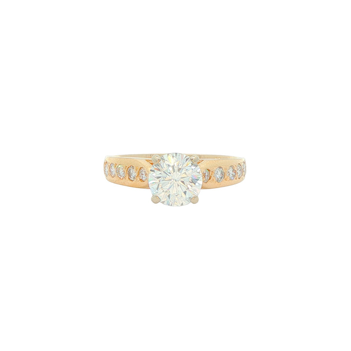 14KT Two-Toned Gold 1.41ctw Diamond Engagement Ring