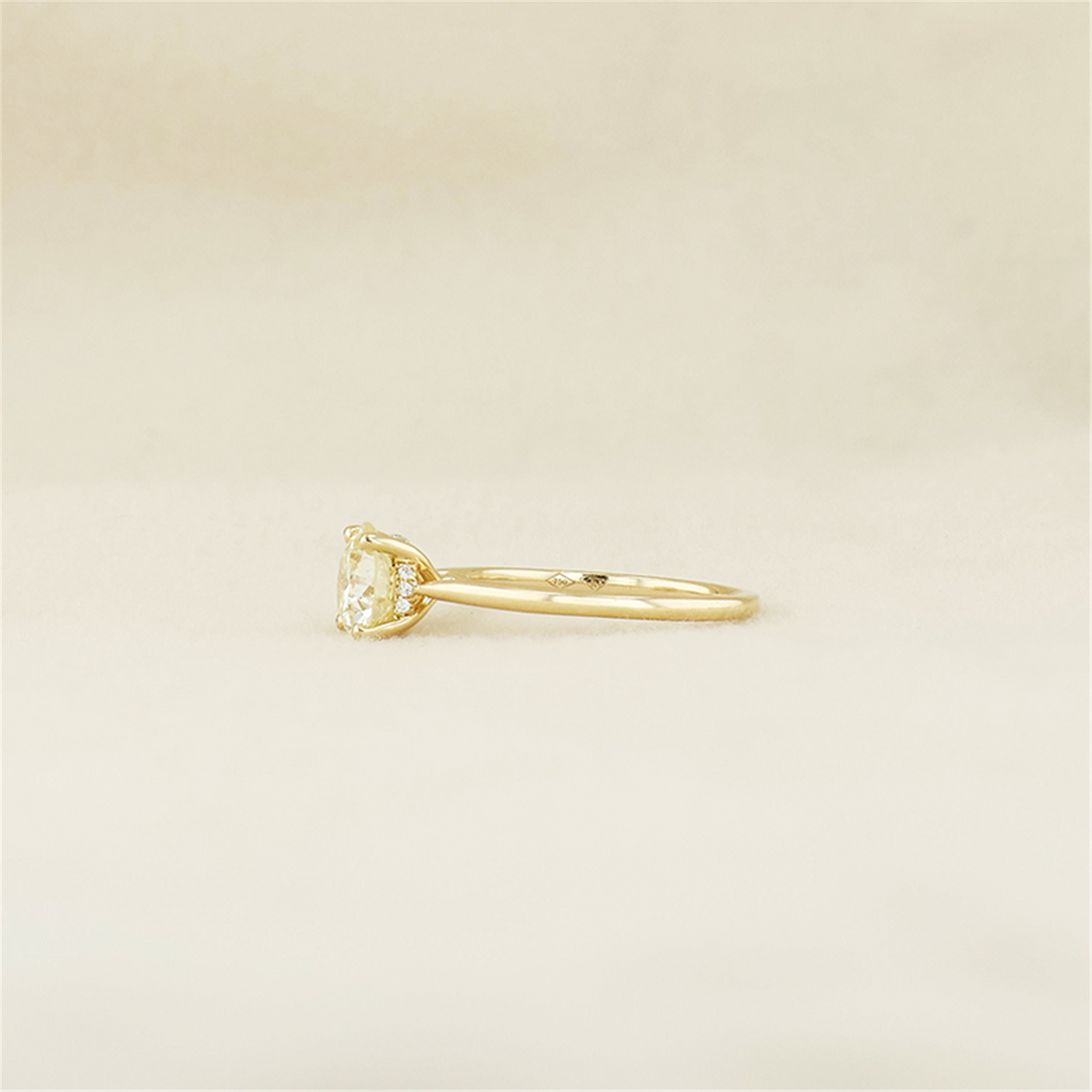 18K Yellow Gold 1.58ctw Diamond Engagement Ring
