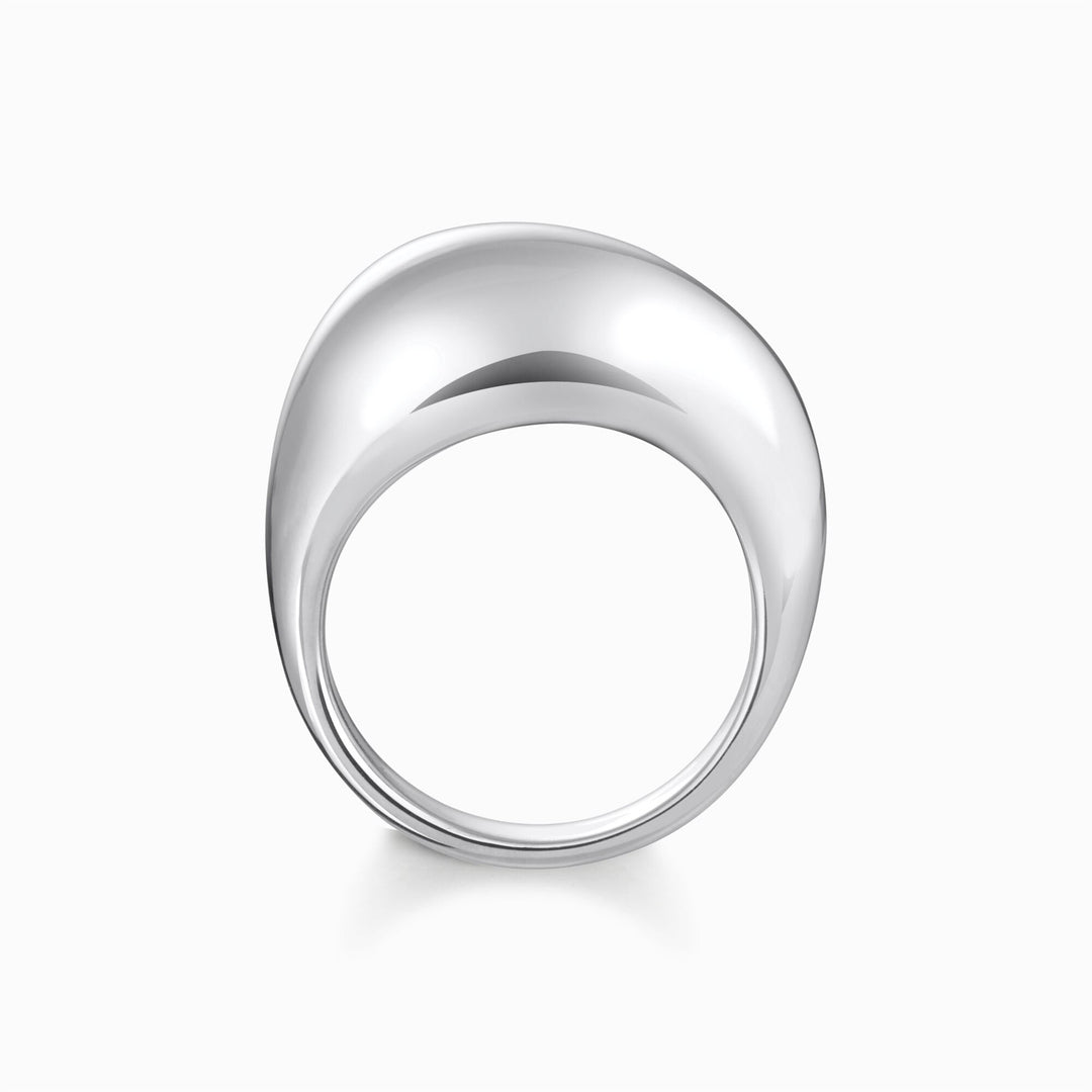 Thomas Sabo Sterling Silver Ring In Organic Drop-Shape