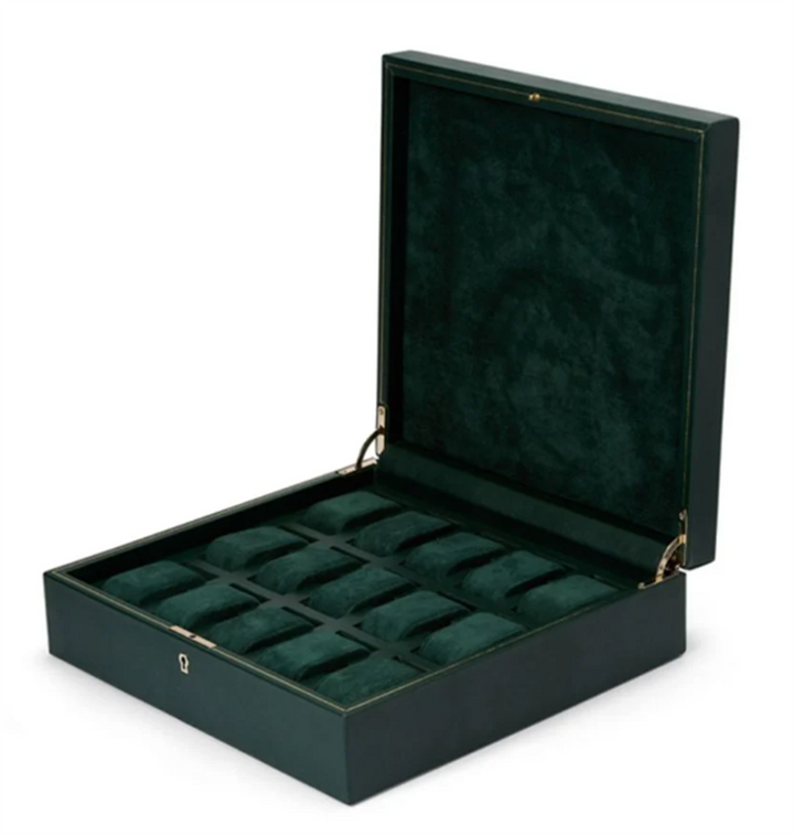 British Racing Green 15 Piece Watch Box