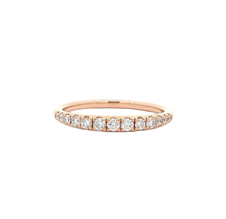 18KT Rose Gold 0.28ctw Diamond Band