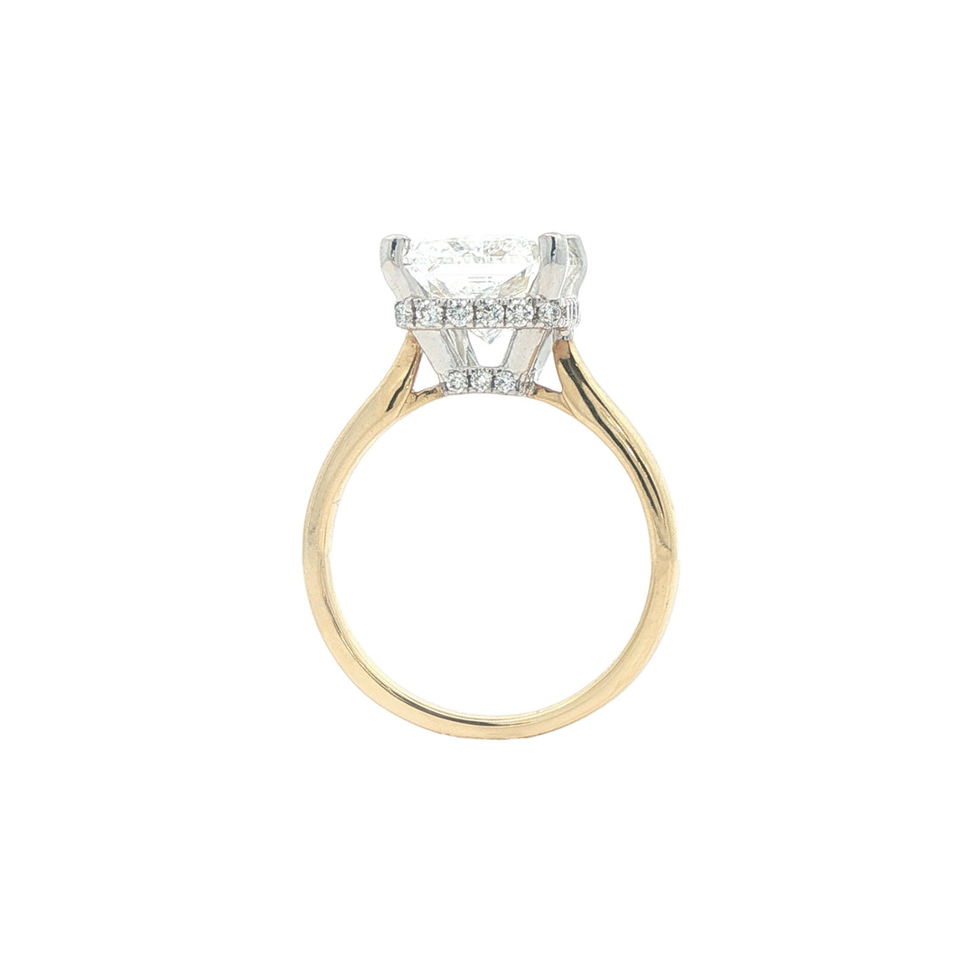 18KT Two-Toned 5.27ctw Lab Grown Diamond Engagement Ring