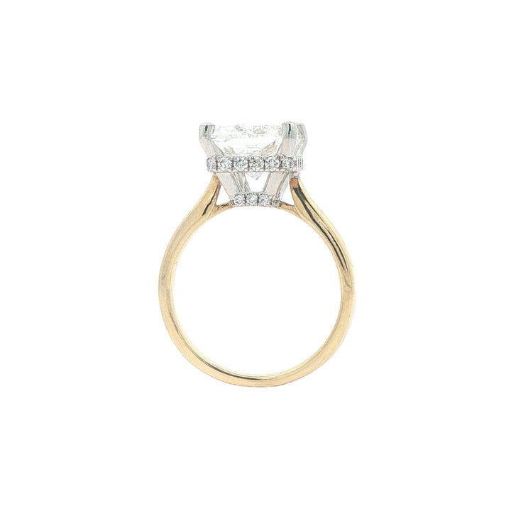 18KT Two-Toned 5.27ctw Lab Grown Diamond Engagement Ring