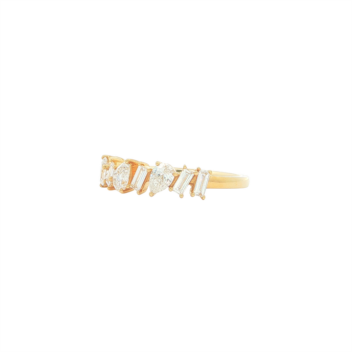 18KT Yellow Gold 0.77 Diamond Band