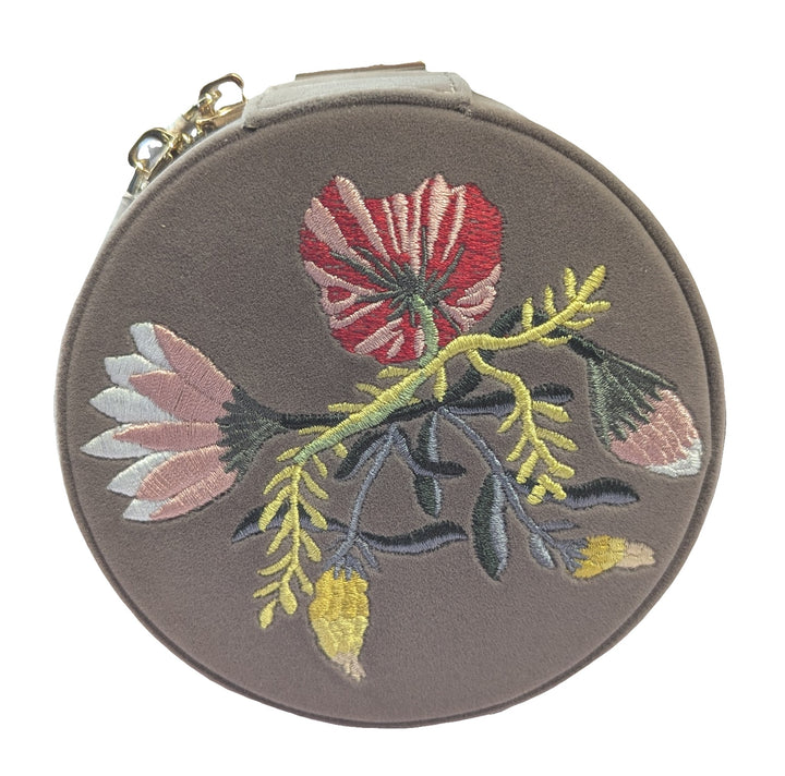 Zoe Mink Round Travel Case