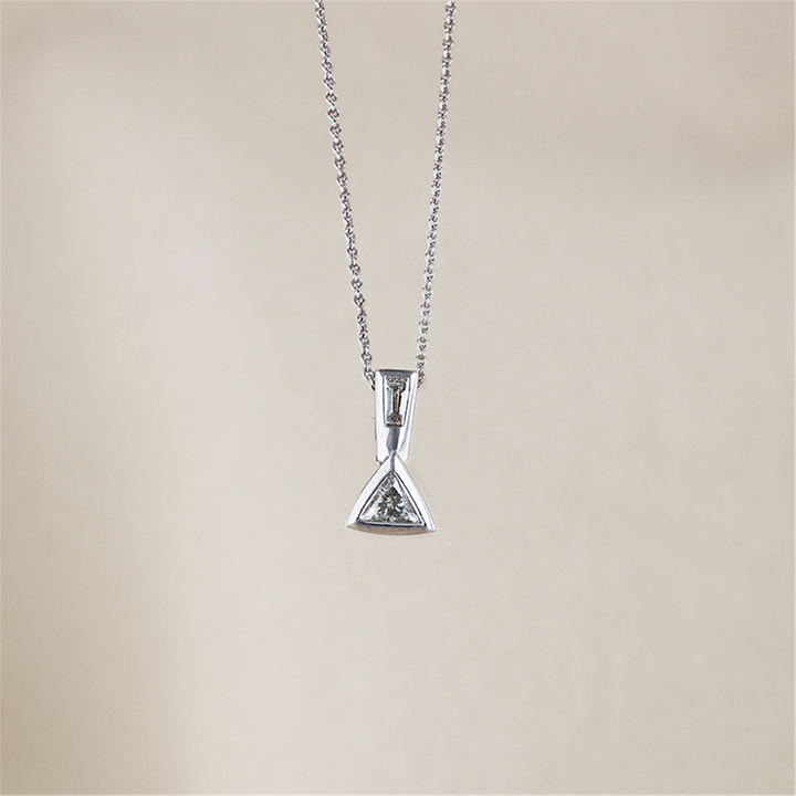 14K White Gold 0.23ctw Diamond 18" Necklace