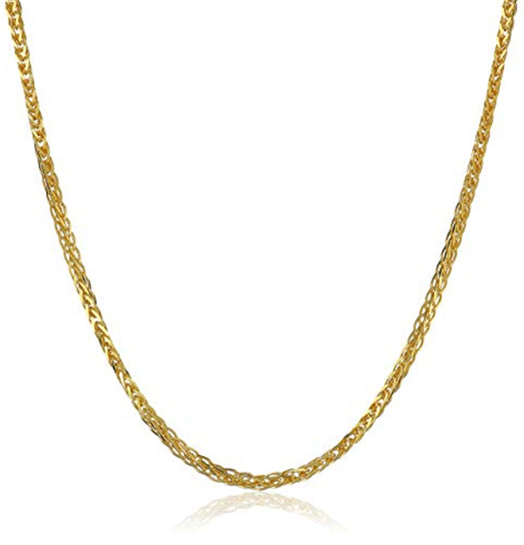 14KT Yellow Gold 17" Wheat Chain